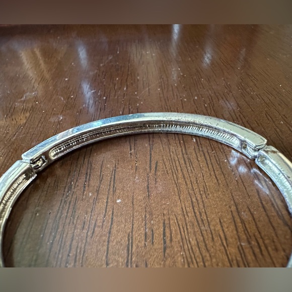 Silvertone Avon CZ Pave Diamond Bracelet - Picture 3 of 10